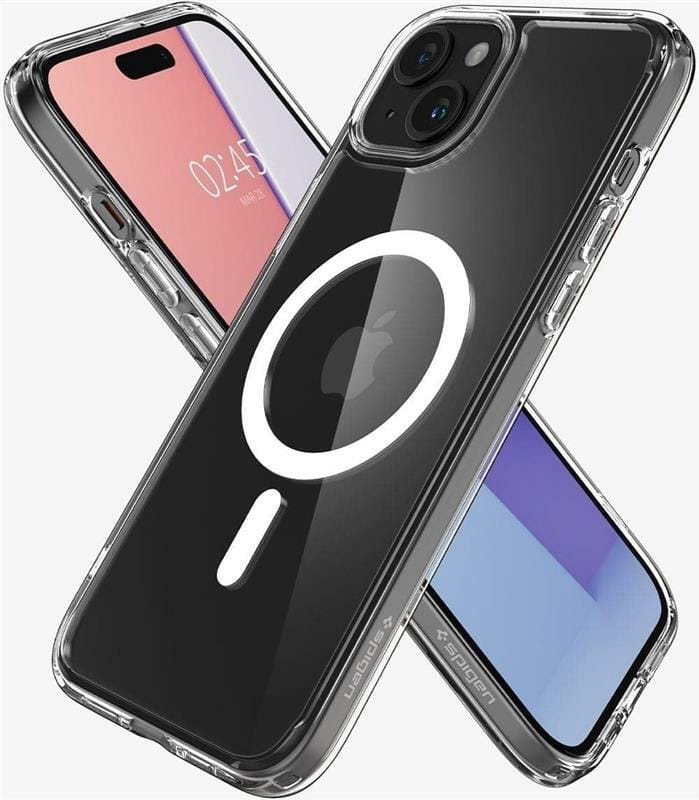 Чeхол-накладка Spigen Ultra Hybrid MagFit для Apple iPhone 15 White (ACS06802)