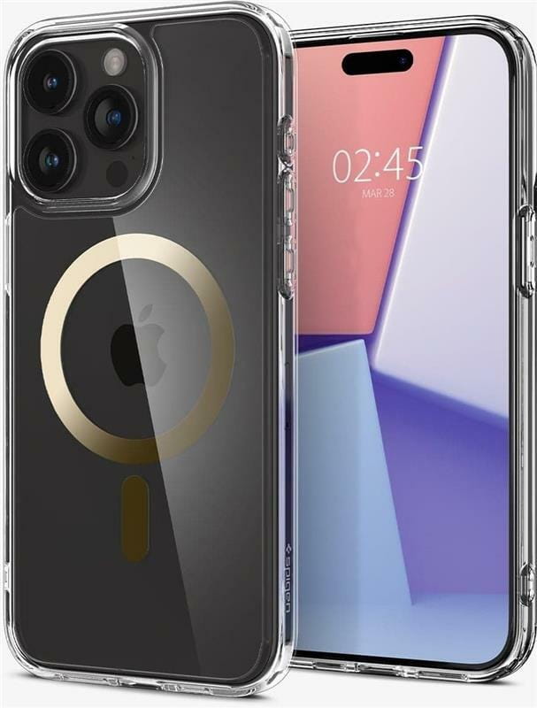 Чeхол-накладка Spigen Ultra Hybrid MagFit для Apple iPhone 15 Pro Gold (ACS06718)