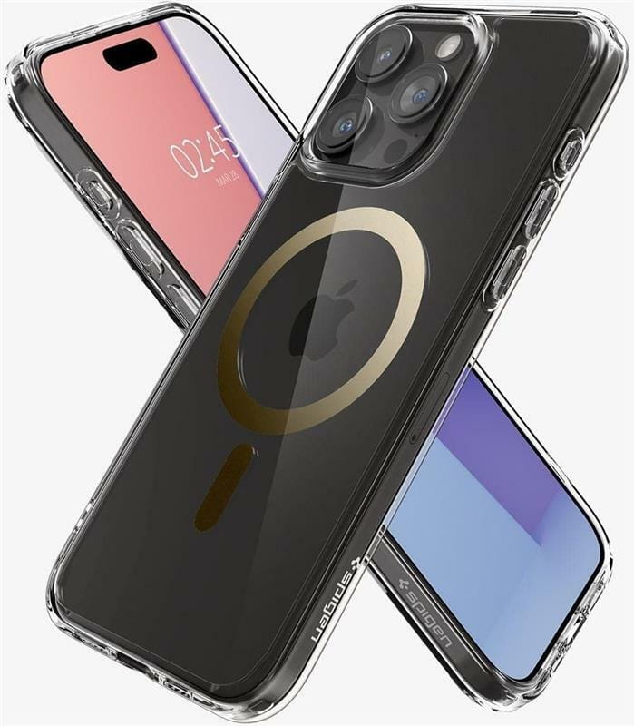 Чeхол-накладка Spigen Ultra Hybrid MagFit для Apple iPhone 15 Pro Gold (ACS06718)