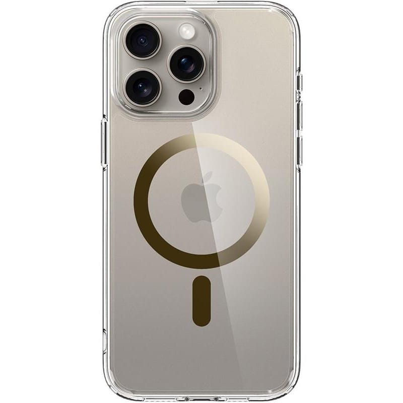 Чeхол-накладка Spigen Ultra Hybrid MagFit для Apple iPhone 15 Pro Gold (ACS06718)