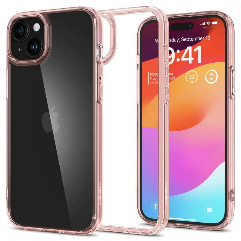Чохол-накладка Spigen Ultra Hybrid для Apple iPhone 15 Rose Crystal (ACS06795)