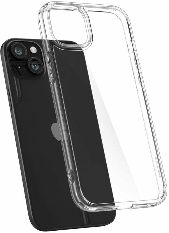 Чехол-накладка Spigen Crystal Hybrid для Apple iPhone 15 Plus Crystal Clear (ACS06459)
