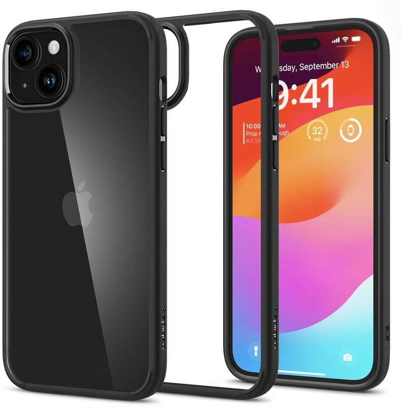 Чохол-накладка Spigen Ultra Hybrid для Apple iPhone 15 Plus Matte Black (ACS06657)