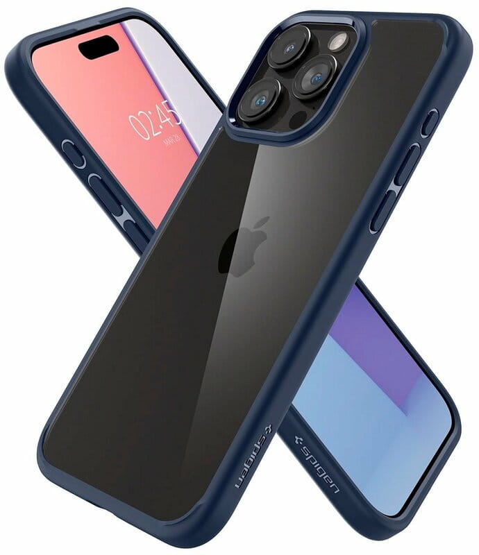 Чохол-накладка Spigen Ultra Hybrid для Apple iPhone 15 Pro Navy Blue (ACS06711)