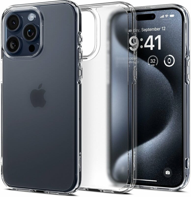 Чохол-накладка Spigen Ultra Hybrid для Apple iPhone 15 Pro Frost Clear (ACS06708)