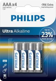 Батарейка Philips Ultra Alkaline AAA/LR03 BL 4 шт
