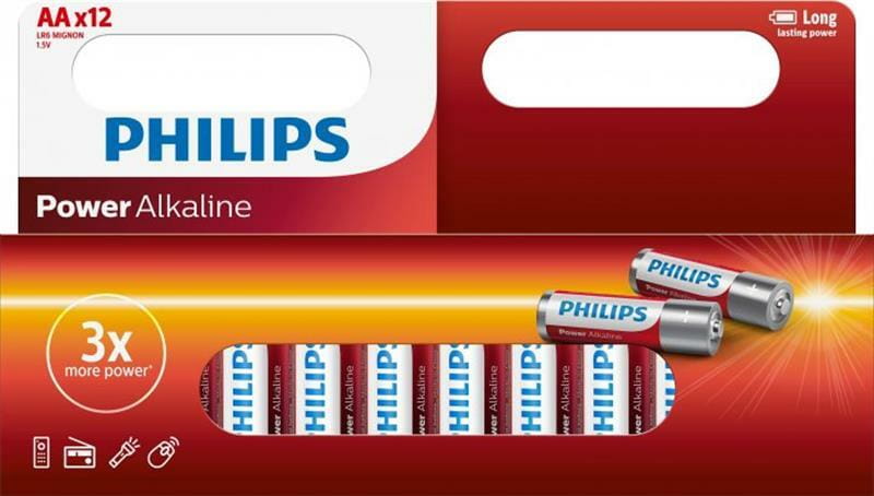 Батарейка Philips Power Alkaline AA/LR06 BL 12 шт