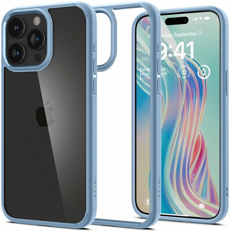 Чeхол-накладка Spigen Ultra Hybrid для Apple iPhone 15 Pro Max Sierra Blue (ACS06572)