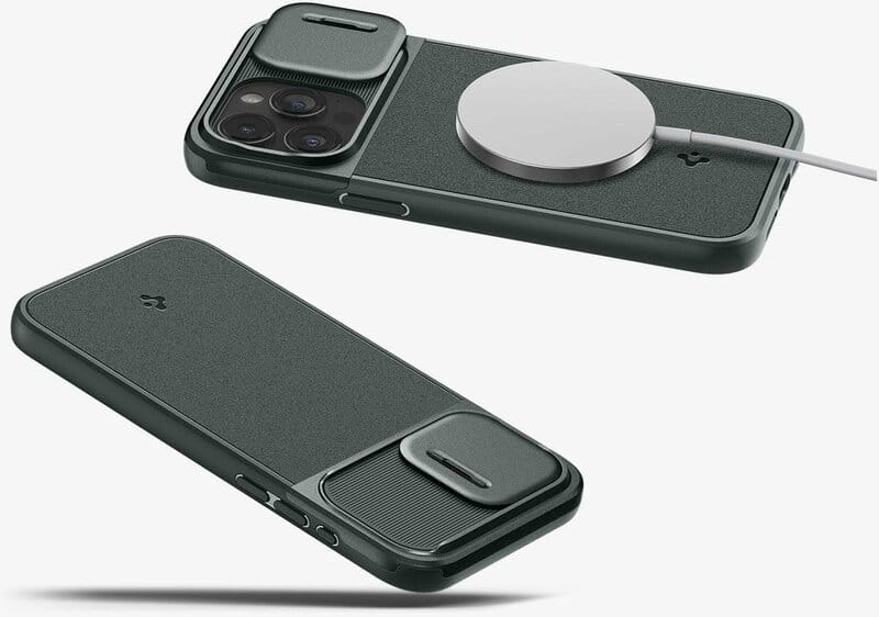 Чохол-накладка Spigen Optik Armor MagFit для Apple iPhone 15 Pro Abyss Green (ACS06739)