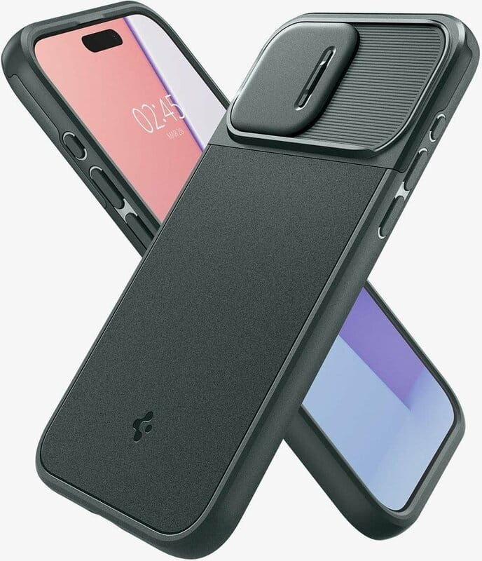 Чeхол-накладка Spigen Optik Armor MagFit для Apple iPhone 15 Pro Abyss Green (ACS06739)
