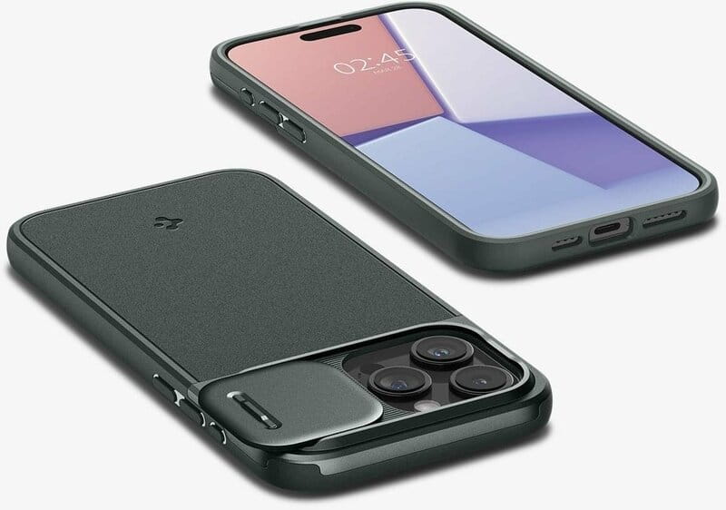 Чeхол-накладка Spigen Optik Armor MagFit для Apple iPhone 15 Pro Abyss Green (ACS06739)