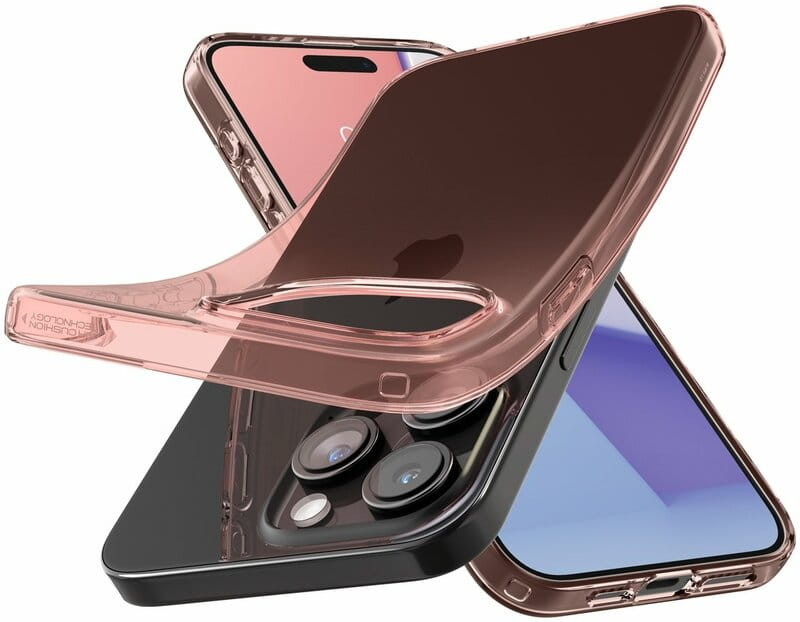 Чeхол-накладка Spigen Crystal Flex для Apple iPhone 15 Pro Max Rose Crystal (ACS06445)