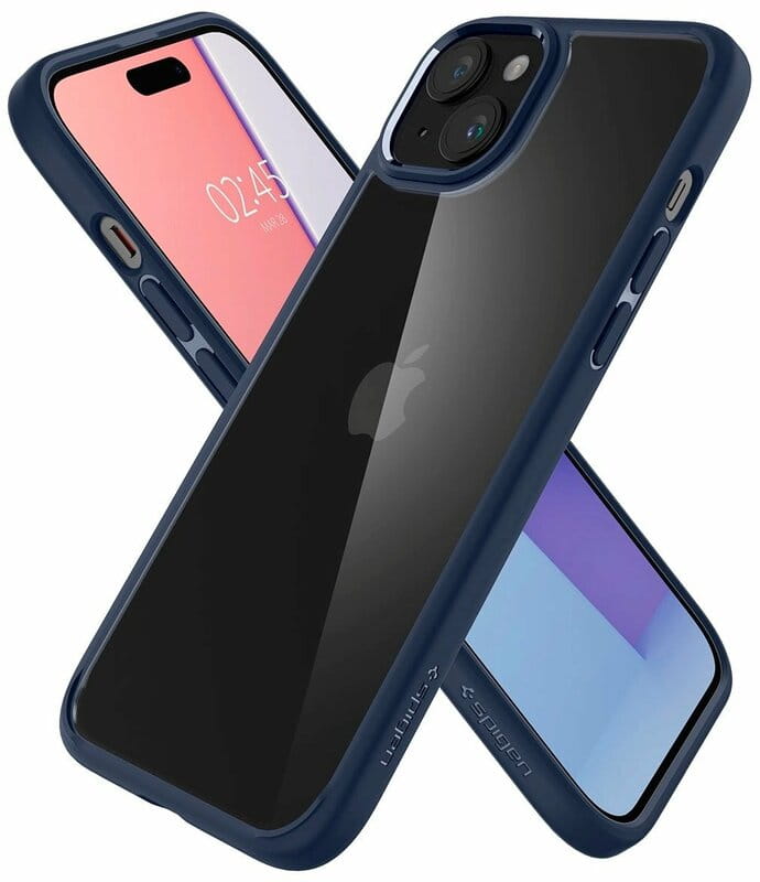 Чeхол-накладка Spigen Ultra Hybrid для Apple iPhone 15 Navy Blue (ACS06801)