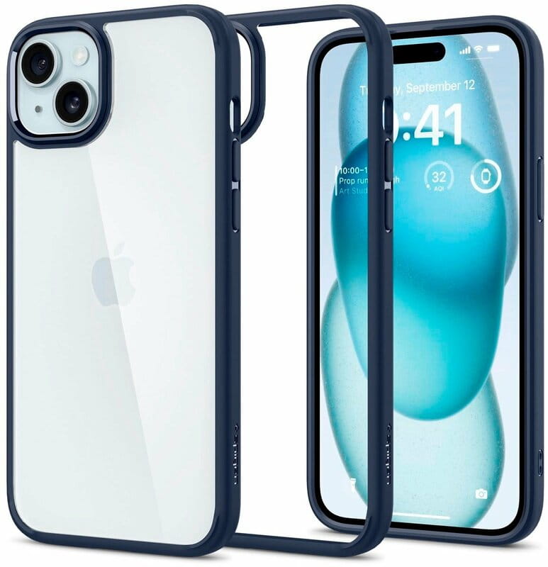 Чeхол-накладка Spigen Ultra Hybrid для Apple iPhone 15 Navy Blue (ACS06801)