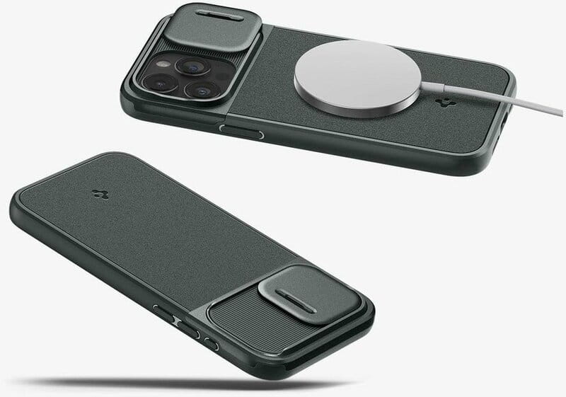 Чeхол-накладка Spigen Optik Armor MagFit для Apple iPhone 15 Pro Max Abyss Green (ACS06600)