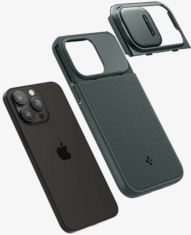 Чeхол-накладка Spigen Optik Armor MagFit для Apple iPhone 15 Pro Max Abyss Green (ACS06600)