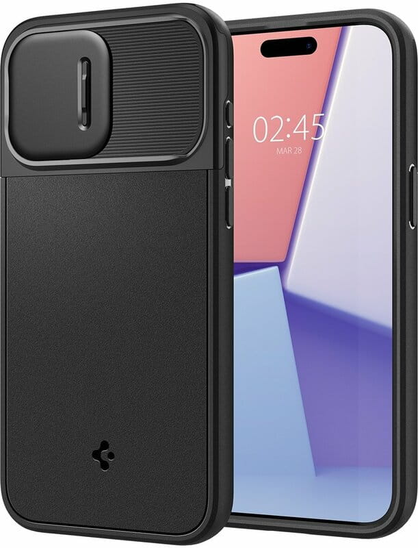 Чохол-накладка Spigen Optik Armor MagFit для Apple iPhone 15 Pro Max Black (ACS06599)
