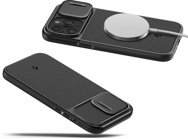 Чохол-накладка Spigen Optik Armor MagFit для Apple iPhone 15 Pro Max Black (ACS06599)