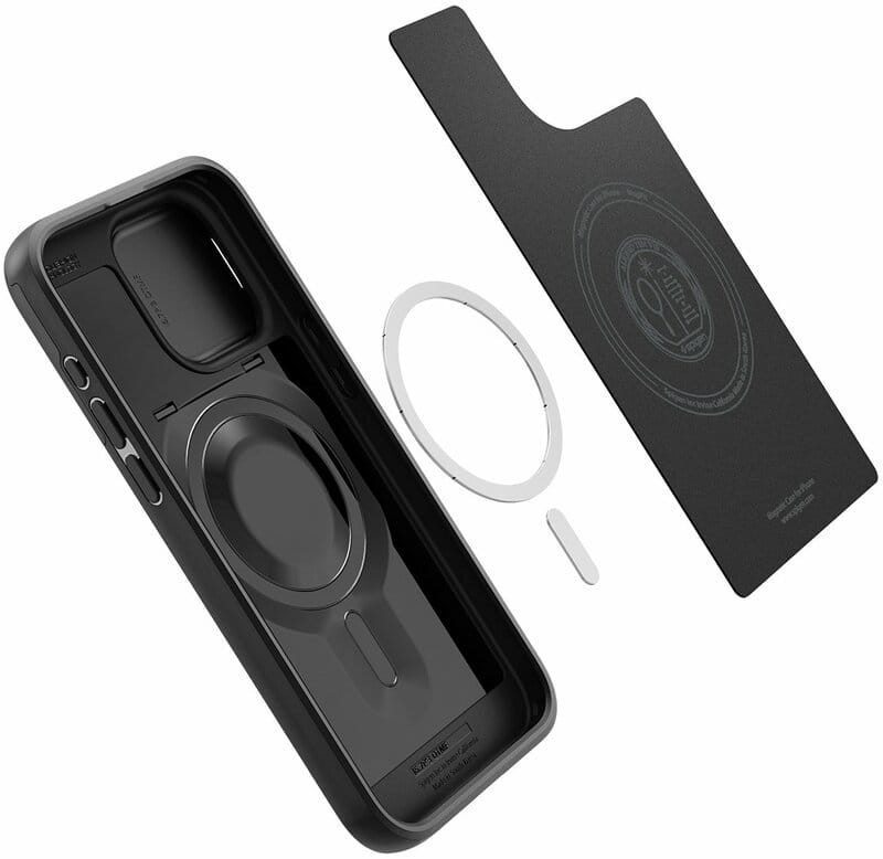 Чохол-накладка Spigen Optik Armor MagFit для Apple iPhone 15 Pro Max Black (ACS06599)