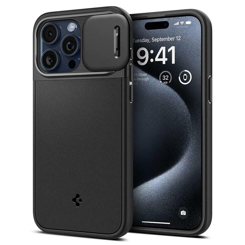 Чохол-накладка Spigen Optik Armor MagFit для Apple iPhone 15 Pro Black (ACS06738)