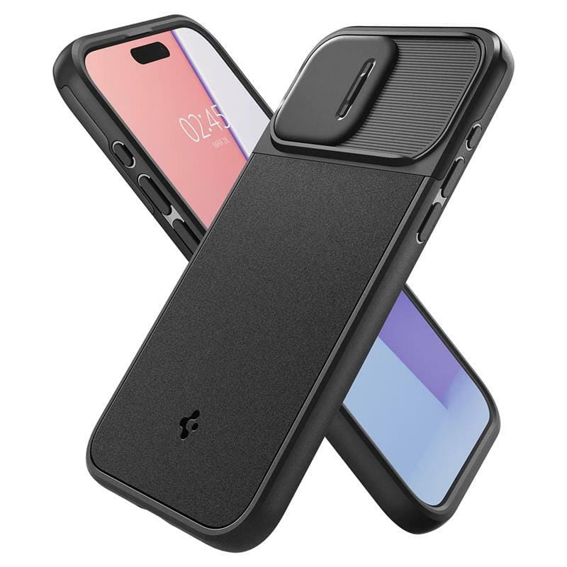 Чeхол-накладка Spigen Optik Armor MagFit для Apple iPhone 15 Pro Black (ACS06738)