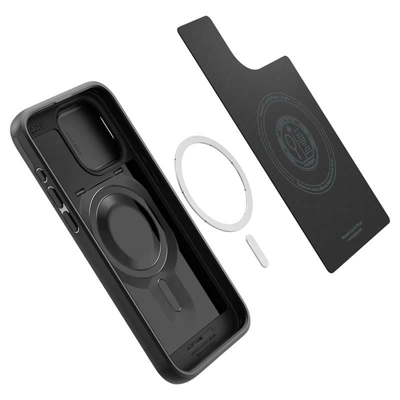 Чохол-накладка Spigen Optik Armor MagFit для Apple iPhone 15 Pro Black (ACS06738)