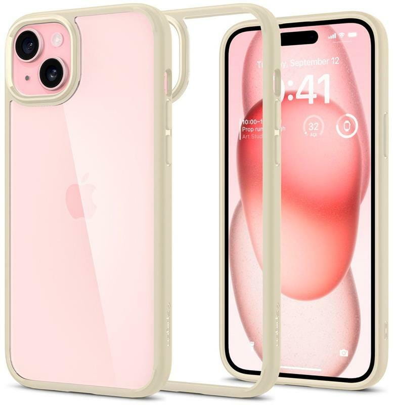 Чeхол-накладка Spigen Ultra Hybrid для Apple iPhone 15 Mute Beige (ACS06800)