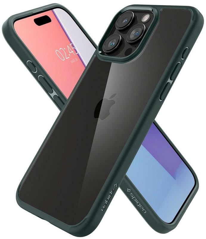 Чeхол-накладка Spigen Ultra Hybrid для Apple iPhone 15 Pro Max Abyss Green (ACS06574)