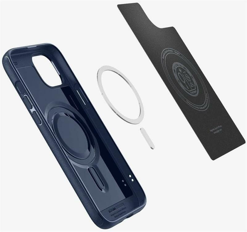 Чeхол-накладка Spigen Mag Armor MagFit для Apple iPhone 15 Navy Blue (ACS06816)