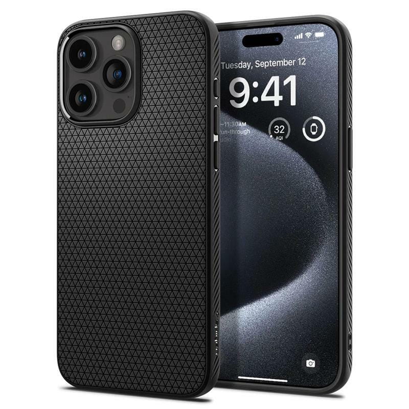 Чохол-накладка Spigen Liquid Air для Apple iPhone 15 Pro Matte Black (ACS06704)