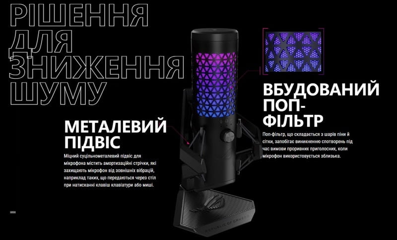 Мікрофон Asus ROG Carnyx (90YH03Z0-BAUA00)