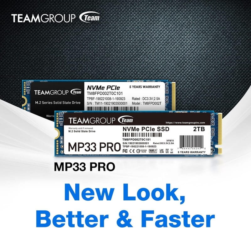 Накопичувач SSD 2TB Team MP33 Pro M.2 2280 PCIe 3.0 x4 3D TLC (TM8FPD002T0C101)