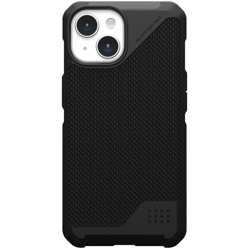Чeхол-накладка Urban Armor Gear Metropolis LT Magsafe для Apple iPhone 15 Kevlar Black (114315113940)