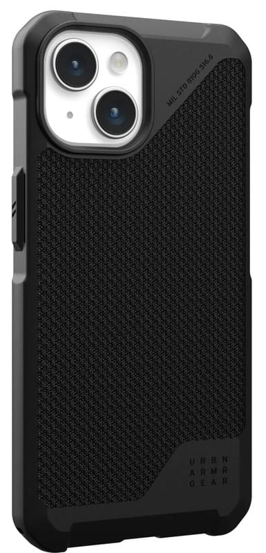 Чeхол-накладка Urban Armor Gear Metropolis LT Magsafe для Apple iPhone 15 Plus Kevlar Black (114308113940)