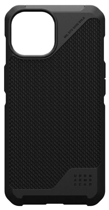 Чохол-накладка Urban Armor Gear Metropolis LT Magsafe для Apple iPhone 15 Plus Kevlar Black (114308113940)