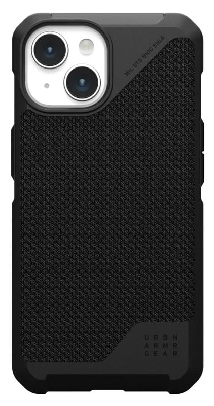 Чохол-накладка Urban Armor Gear Metropolis LT Magsafe для Apple iPhone 15 Plus Kevlar Black (114308113940)