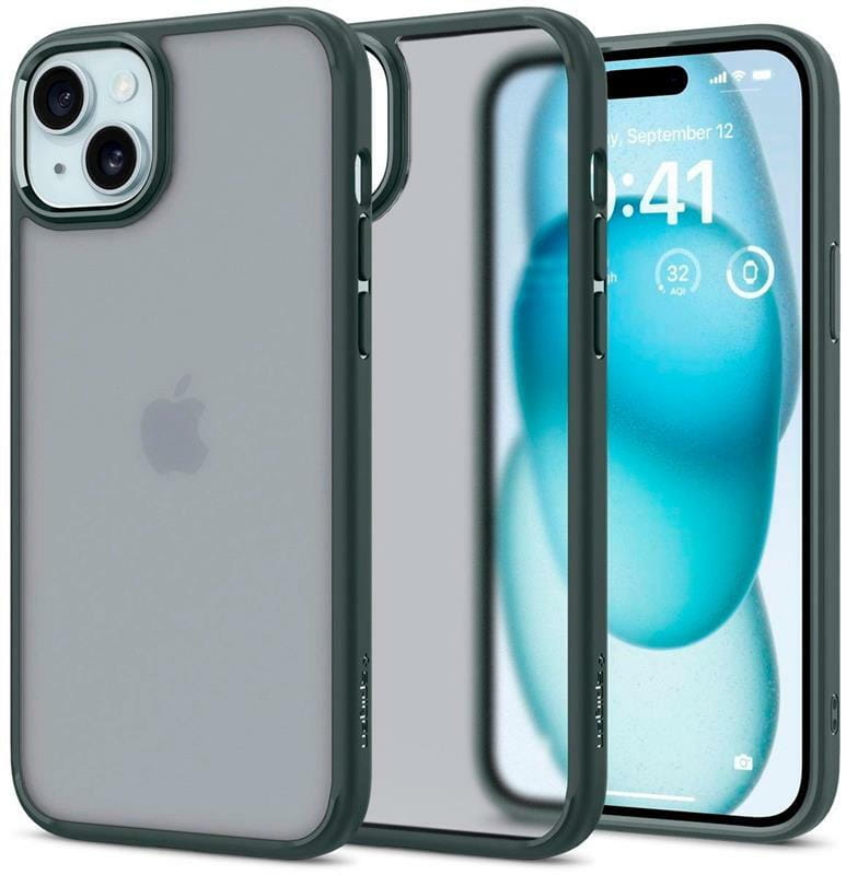 Чохол-накладка Spigen Ultra Hybrid для Apple iPhone 15 Frost Green (ACS06798)