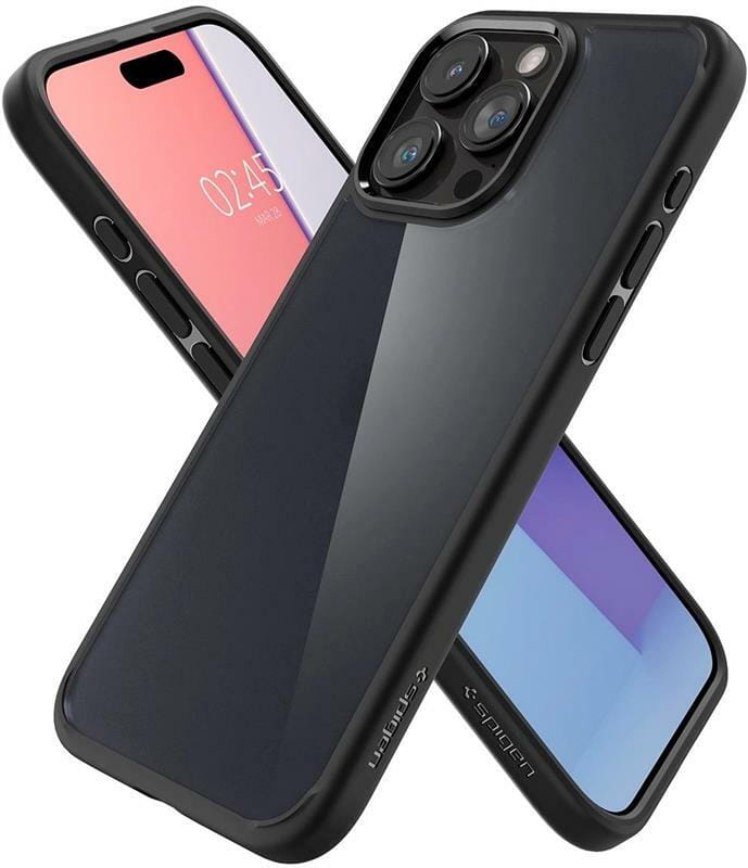 Чохол-накладка Spigen Ultra Hybrid для Apple iPhone 15 Pro Frost Black (ACS06709)