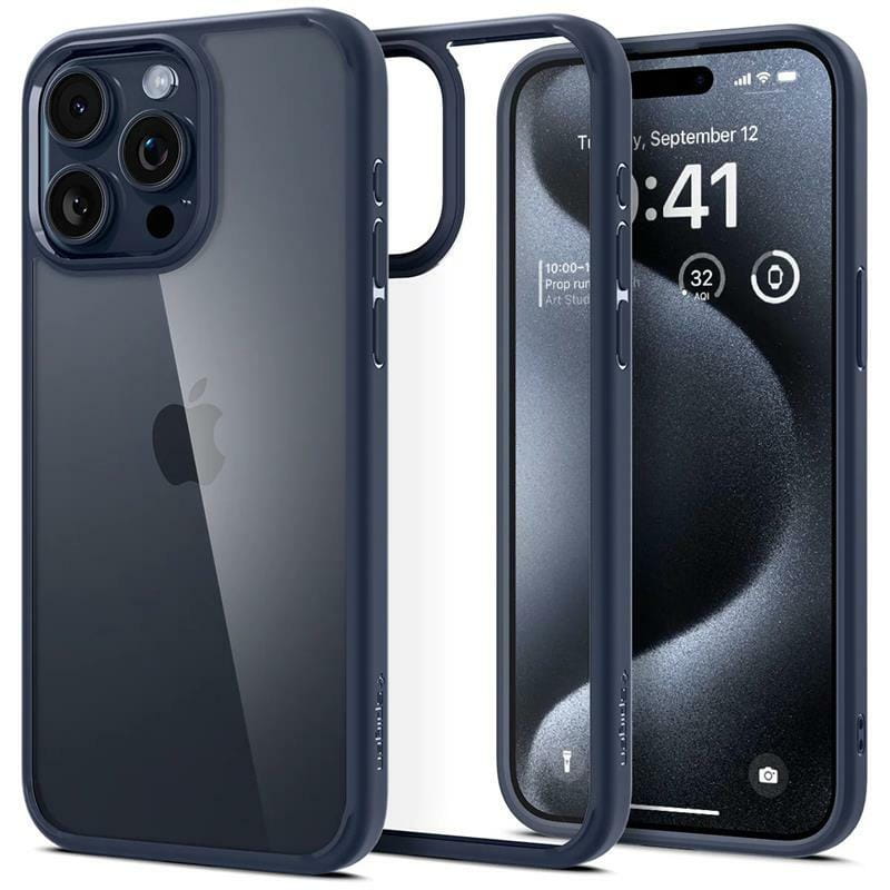 Чохол-накладка Spigen Ultra Hybrid для Apple iPhone 15 Pro Max Navy Blue (ACS06573)