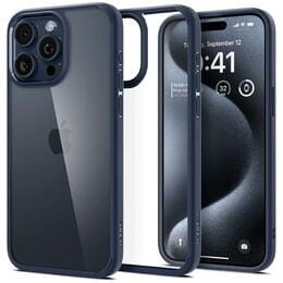 Чeхол-накладка Spigen Ultra Hybrid для Apple iPhone 15 Pro Max Navy Blue (ACS06573)