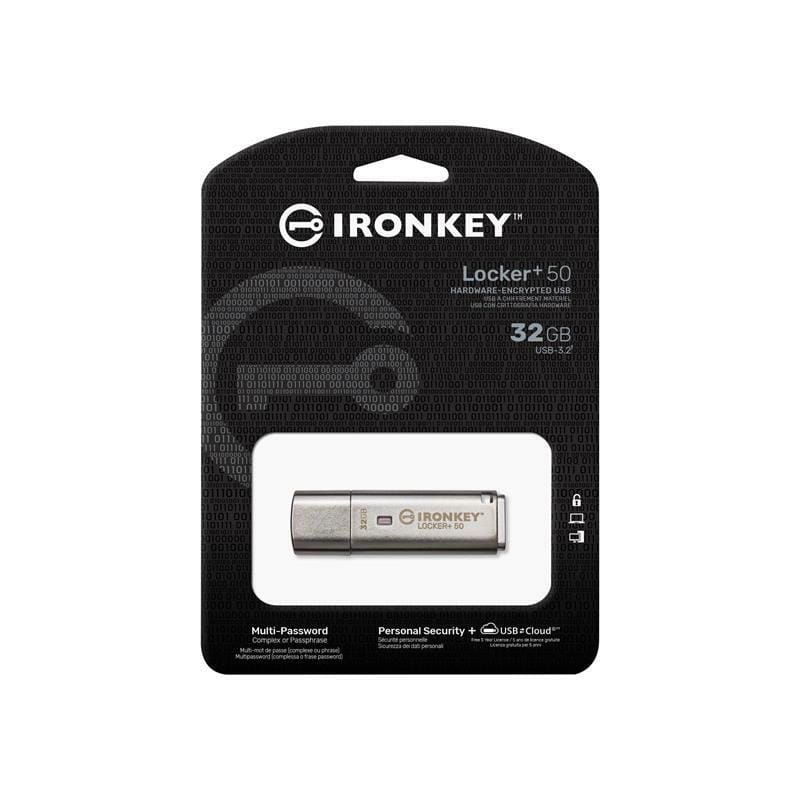 Флеш-накопитель USB3.2 32GB Kingston IronKey Locker+ 50 (IKLP50/32GB)