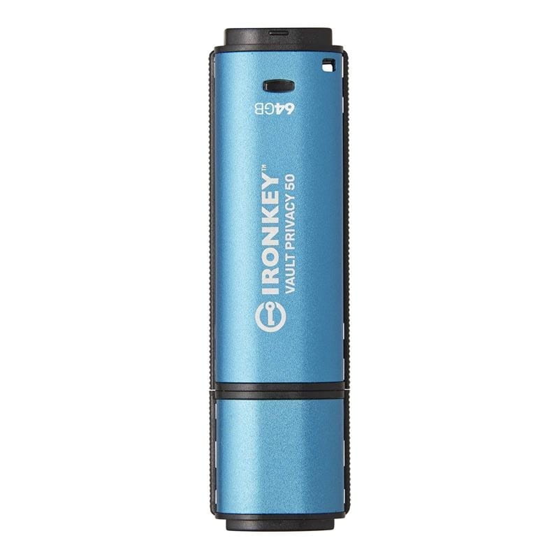 Флеш-накопитель USB3.2 64GB Kingston IronKey Vault Privacy 50 Type-A Blue (IKVP50/64GB)