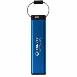 Флеш-накопичувач USB3.2 16GB Kingston IronKey Keypad 200 Type-A Blue (IKKP200/16GB)