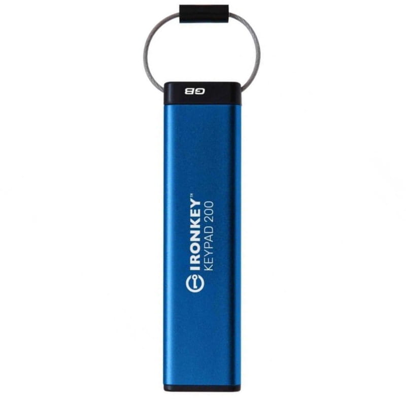 Флеш-накопитель USB3.2 32GB Kingston IronKey Keypad 200 Type-A Blue (IKKP200/32GB)