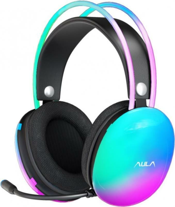 Гарнитура Aula S505 RGB Transparent Gaming Headset Black (6948391235479)