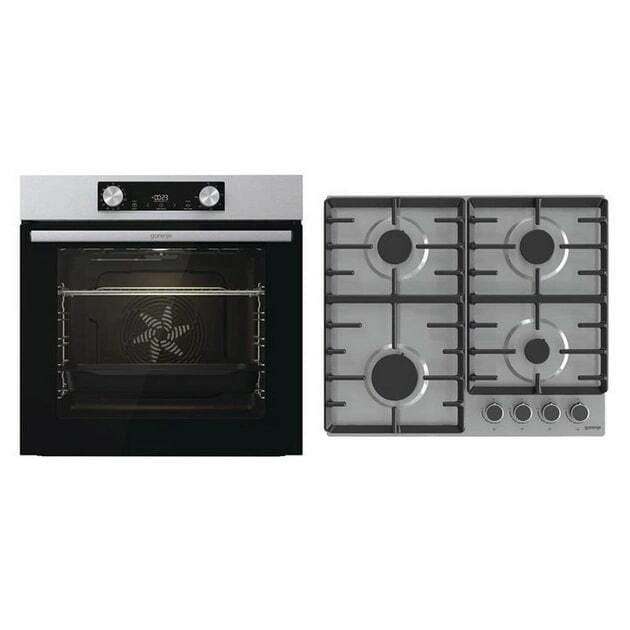 Встраиваемый комплект Варочная поверхность Gorenje G642ABX + Духовой шкаф Gorenje BO6737E02XK