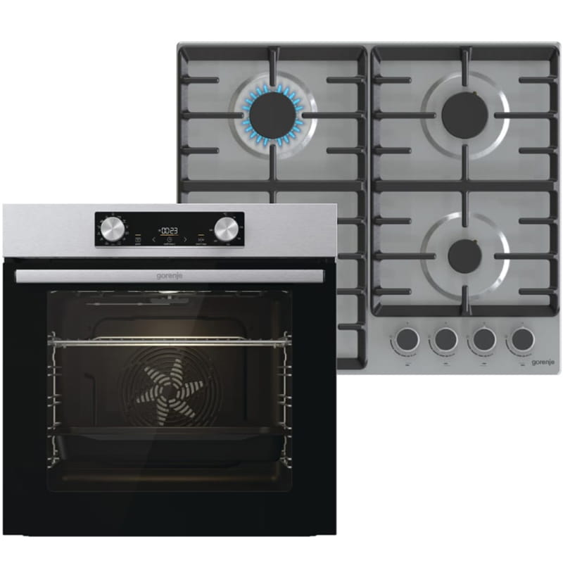 Встраиваемый комплект Варочная поверхность Gorenje G642ABX + Духовой шкаф Gorenje BO6737E02XK