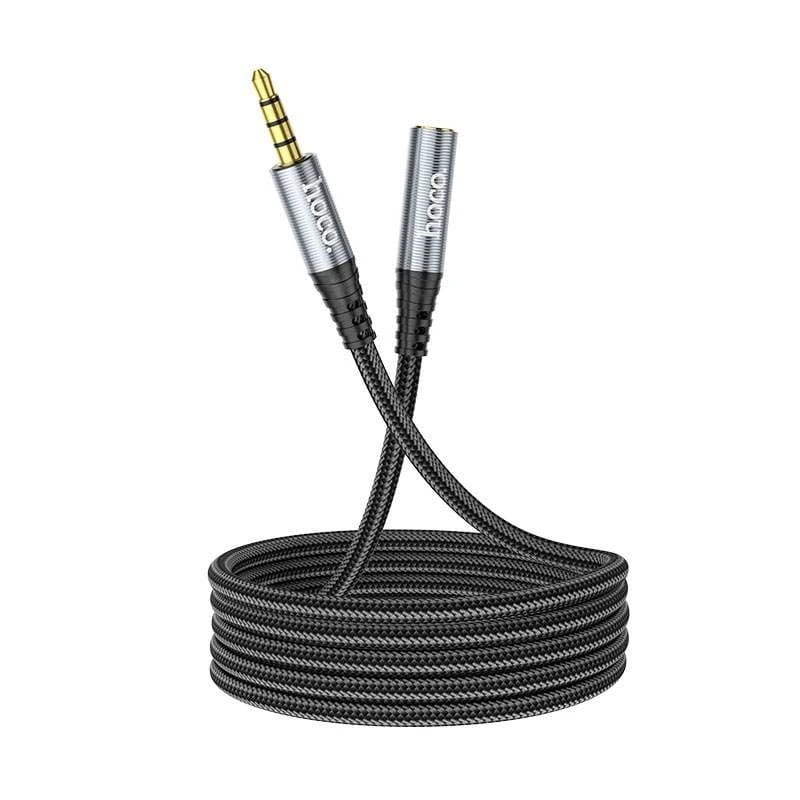 Аудіо-кабель Hoco UPA20 3.5мм - 3.5 мм (M/F), 2 м, Gray (UPA202G)