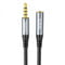 Фото - Аудіо-кабель Hoco UPA20 3.5мм - 3.5 мм (M/F), 2 м, Gray (UPA202G) | click.ua