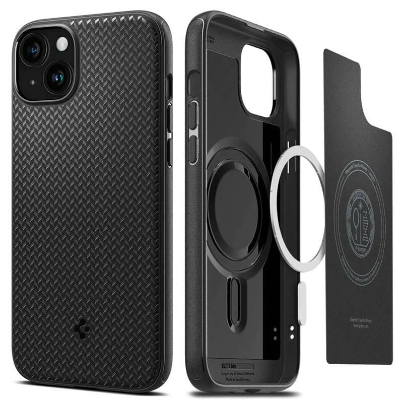 Чeхол-накладка Spigen Mag Armor MagFit для Apple iPhone 15 Matte Black (ACS06815)